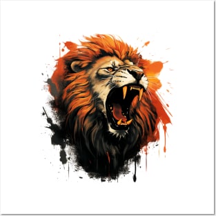 roaring lion Posters and Art